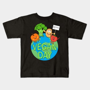 World Vegan Day Kids T-Shirt
